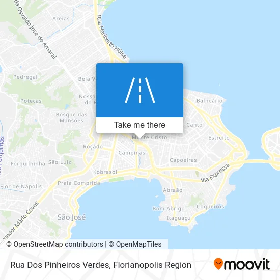 Rua Dos Pinheiros Verdes map