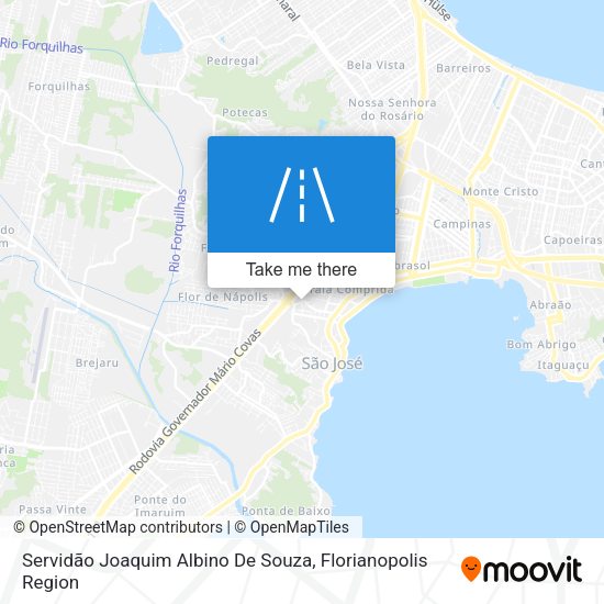 Servidão Joaquim Albino De Souza map