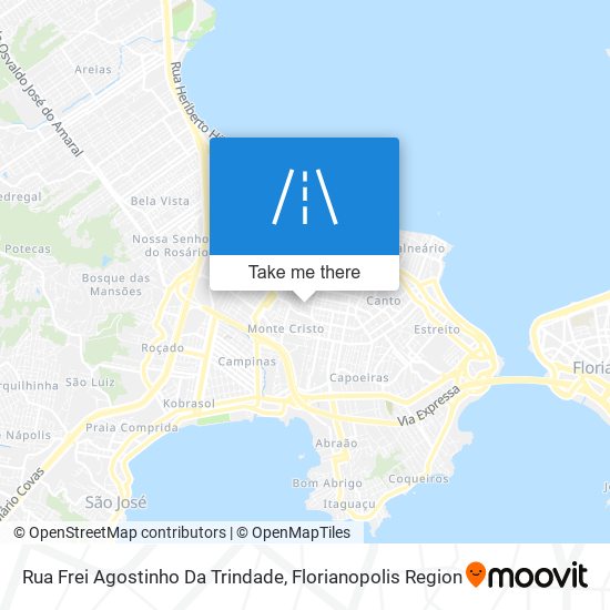 Rua Frei Agostinho Da Trindade map