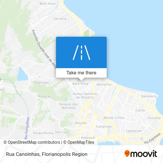 Rua Canoinhas map