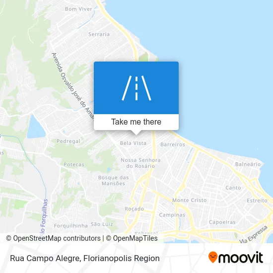 Rua Campo Alegre map