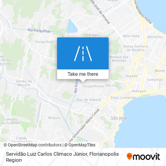 Servidão Luiz Carlos Clímaco Júnior map