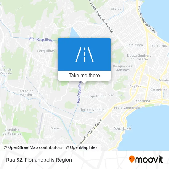 Rua 82 map