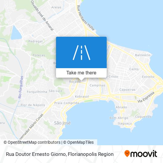 Mapa Rua Doutor Ernesto Giorno
