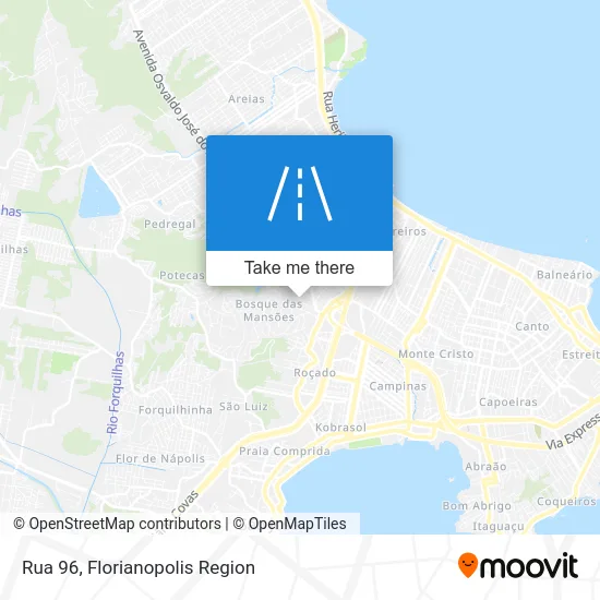 Rua 96 map