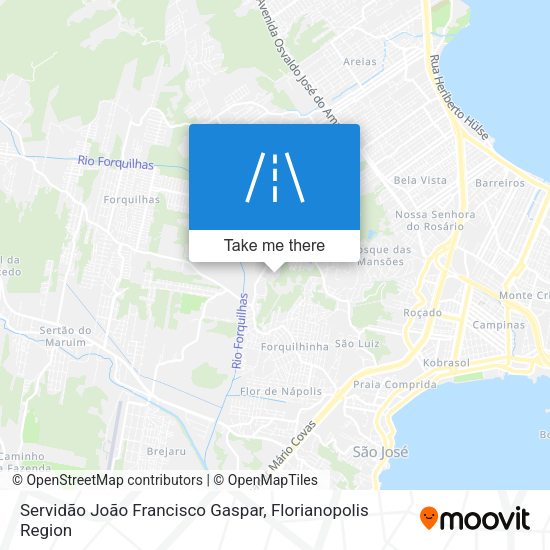 Servidão João Francisco Gaspar map