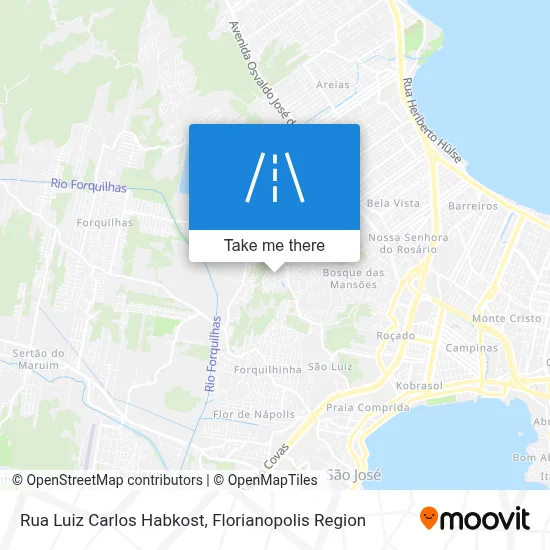 Rua Luiz Carlos Habkost map