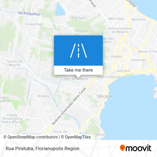 Rua Piratuba map