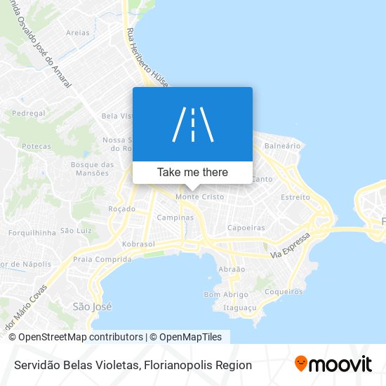 Servidão Belas Violetas map