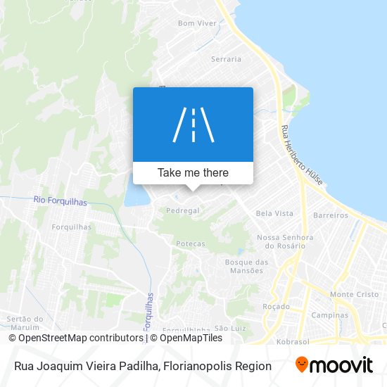 Mapa Rua Joaquim Vieira Padilha