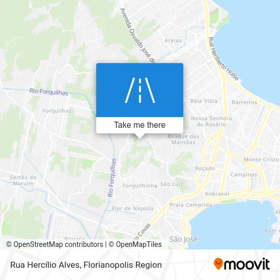 Rua Hercílio Alves map