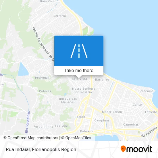 Rua Indaial map