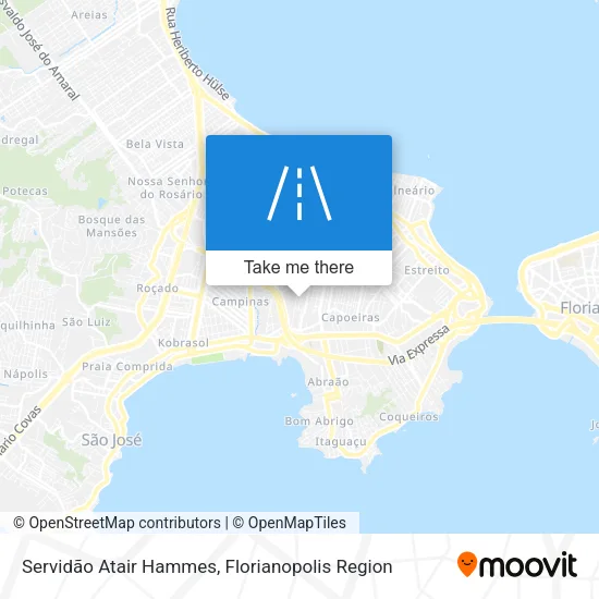 Servidão Atair Hammes map
