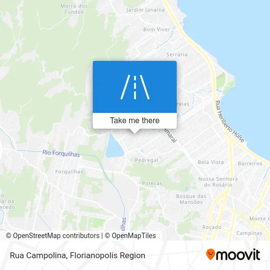 Rua Campolina map