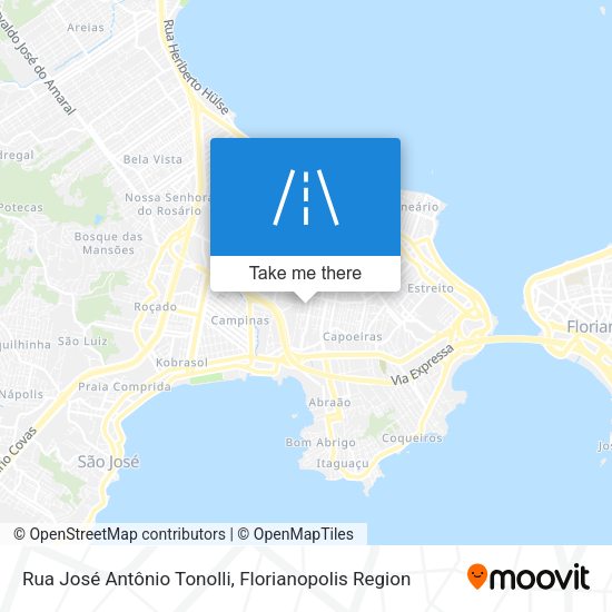 Rua José Antônio Tonolli map