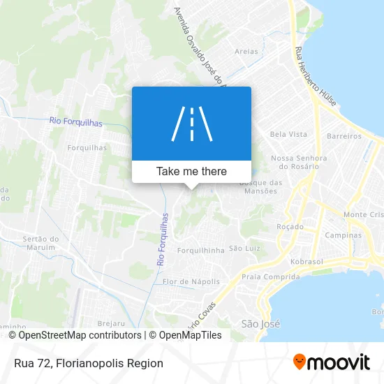 Rua 72 map