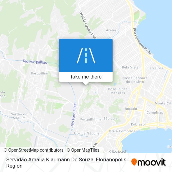 Servidão Amália Klaumann De Souza map