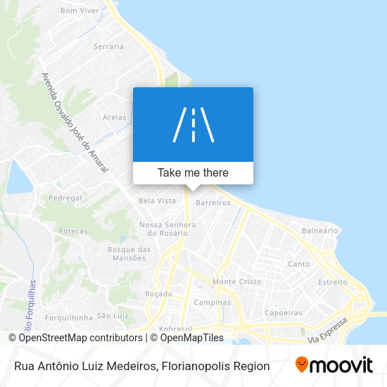 Rua Antônio Luiz Medeiros map