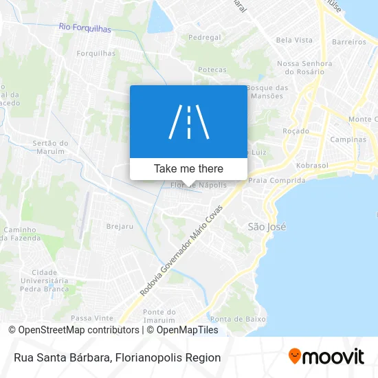 Rua Santa Bárbara map