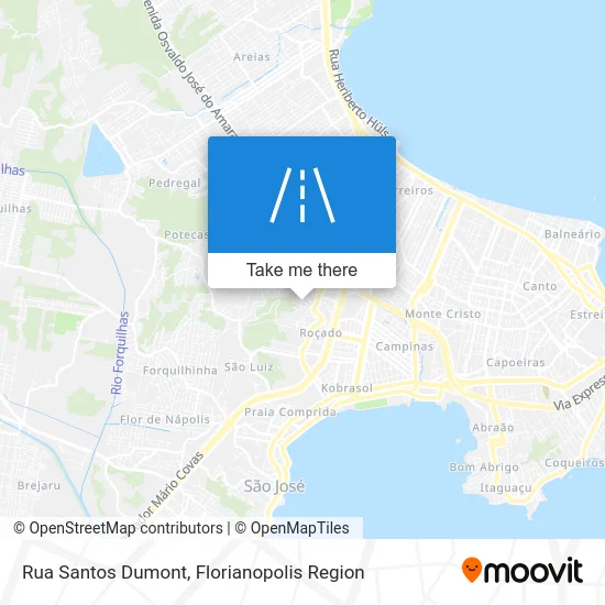 Rua Santos Dumont map