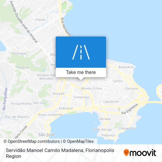 Servidão Manoel Camilo Madalena map