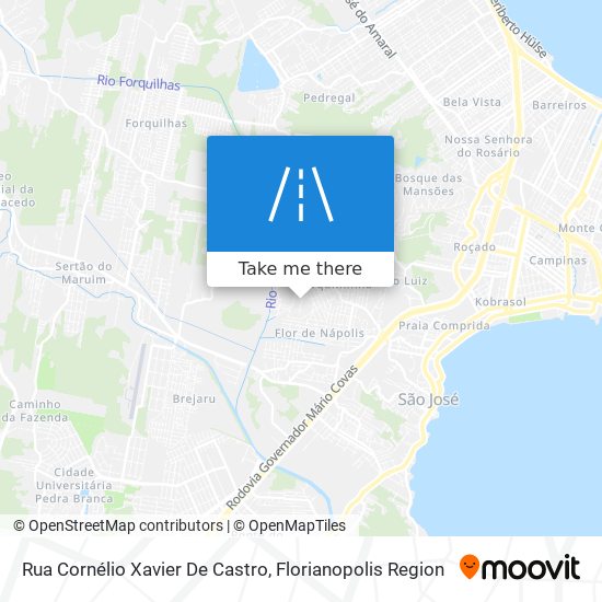 Mapa Rua Cornélio Xavier De Castro