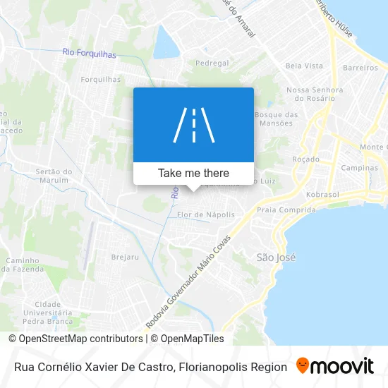 Rua Cornélio Xavier De Castro map