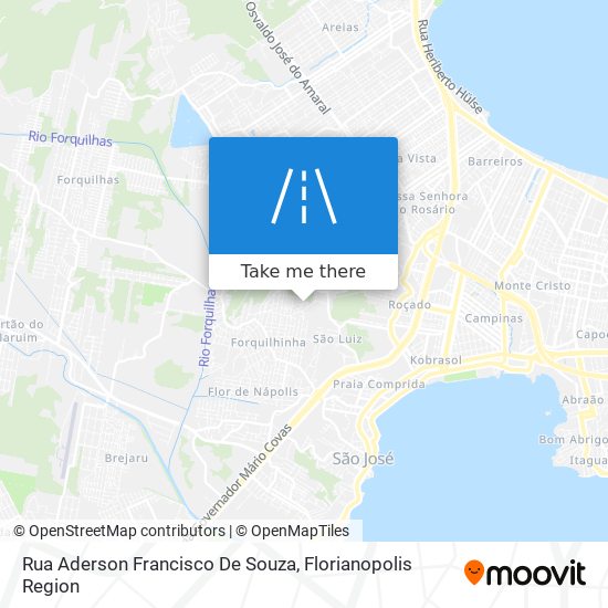 Mapa Rua Aderson Francisco De Souza