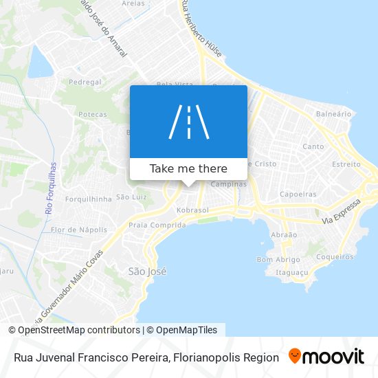 Mapa Rua Juvenal Francisco Pereira