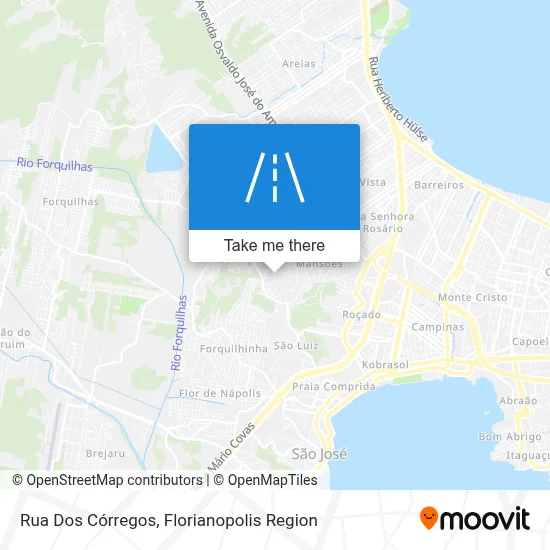 Rua Dos Córregos map