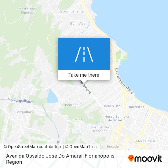 Mapa Avenida Osvaldo José Do Amaral