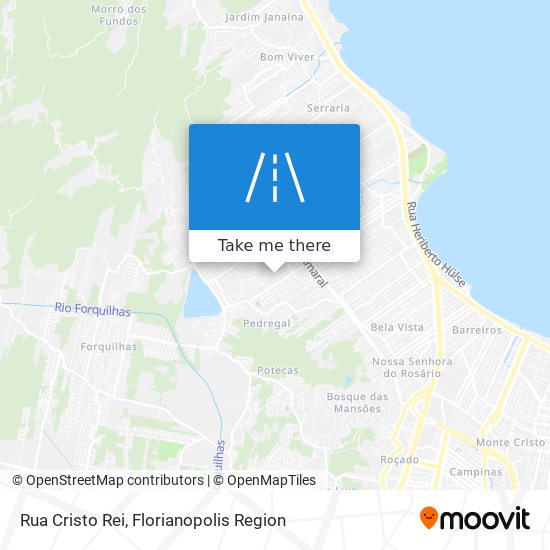 Mapa Rua Cristo Rei