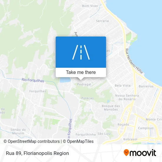 Rua 89 map