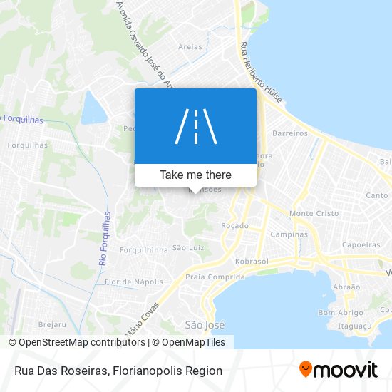 Mapa Rua Das Roseiras