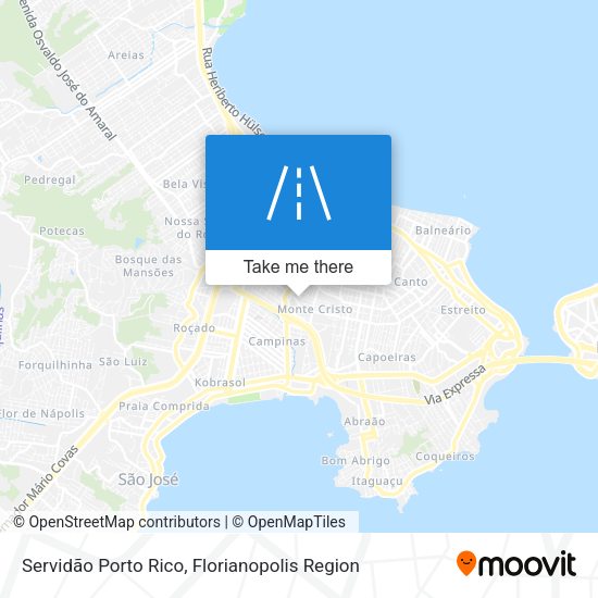 Servidão Porto Rico map