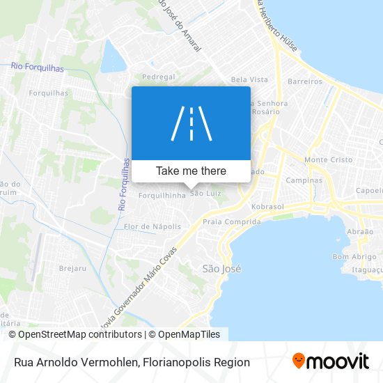 Mapa Rua Arnoldo Vermohlen