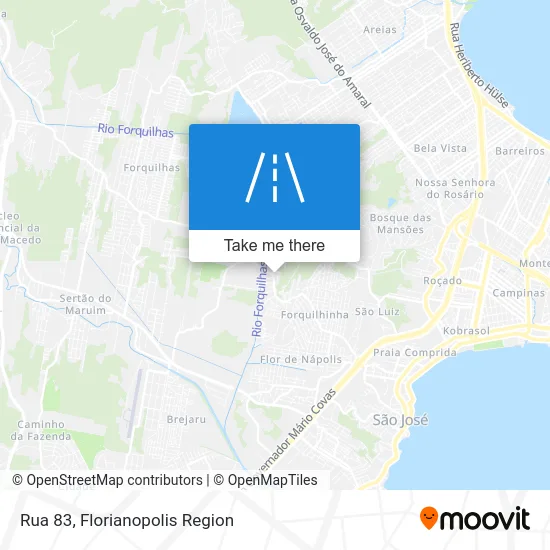 Rua 83 map