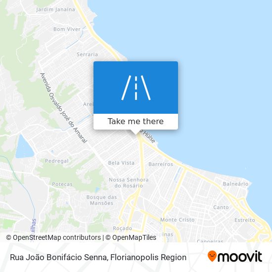 Mapa Rua João Bonifácio Senna