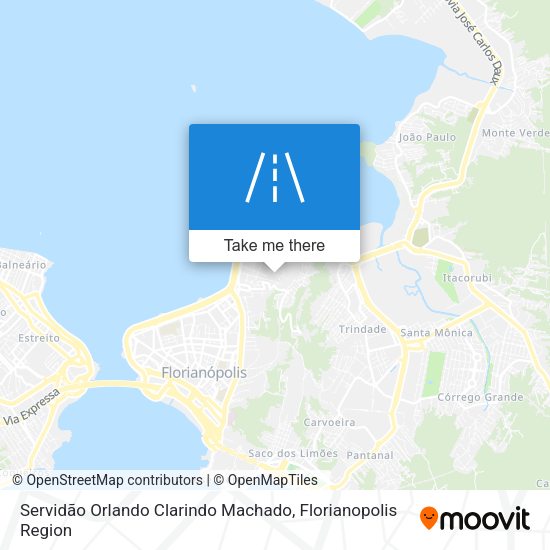 Servidão Orlando Clarindo Machado map