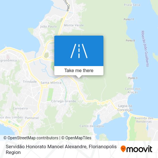 Servidão Honorato Manoel Alexandre map