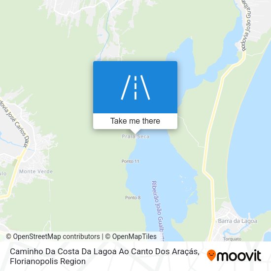 Caminho Da Costa Da Lagoa Ao Canto Dos Araçás map