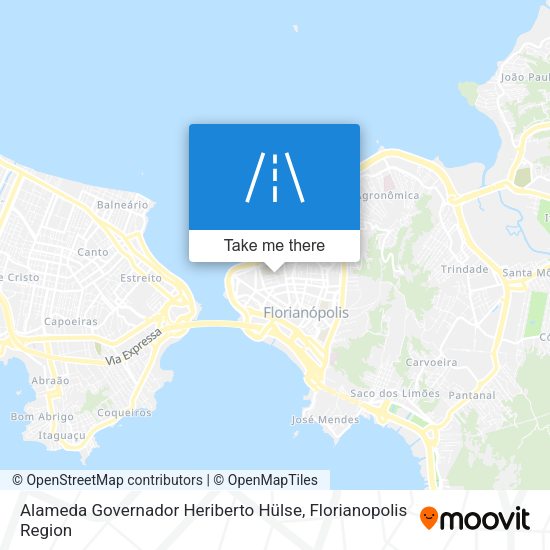 Alameda Governador Heriberto Hülse map