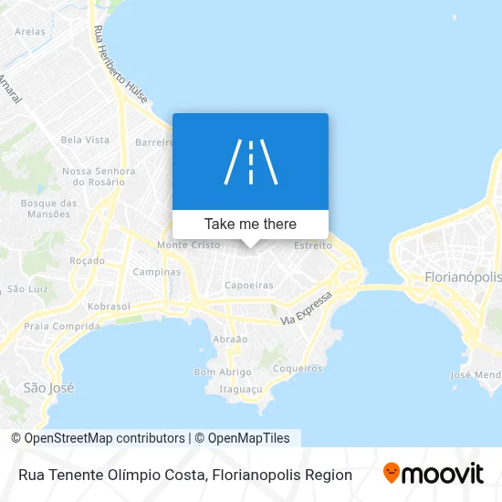 Rua Tenente Olímpio Costa map
