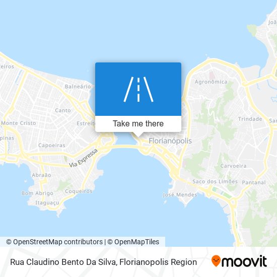 Mapa Rua Claudino Bento Da Silva