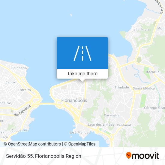 Servidão 55 map
