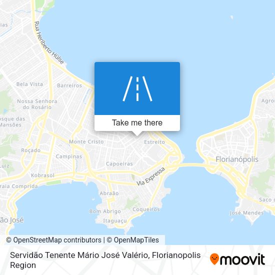 Servidão Tenente Mário José Valério map