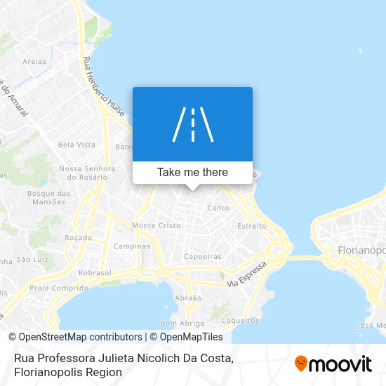 Rua Professora Julieta Nicolich Da Costa map
