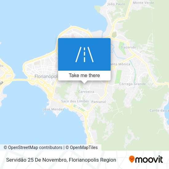 Servidão 25 De Novembro map