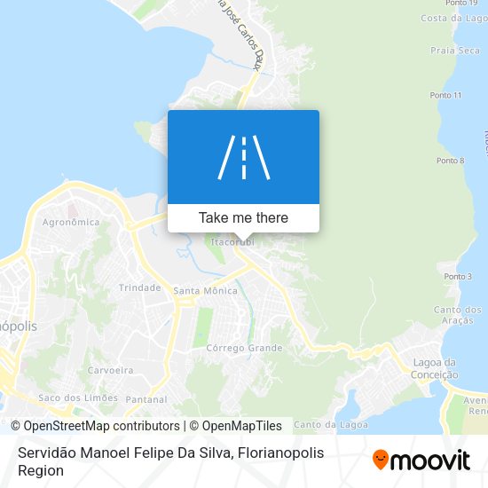Servidão Manoel Felipe Da Silva map