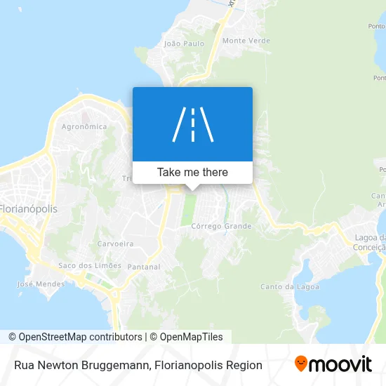 Rua Newton Bruggemann map
